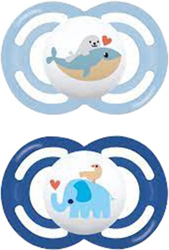 Sucette MAM Perfect en silicone 16-36 mois Boy 2 pièces