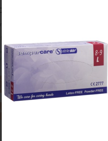 Sempercare Nitrile Skin Handsch XL pf unst 180 pièces