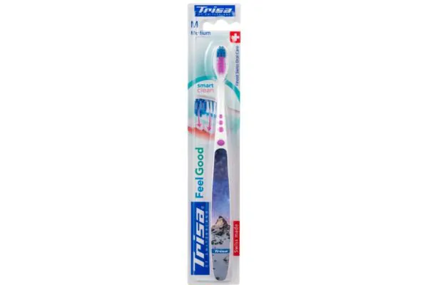 Brosse à dents Trisa Feelgood medium 5 pièces Brosse à dents Trisa Feelgood medium 5 pièces