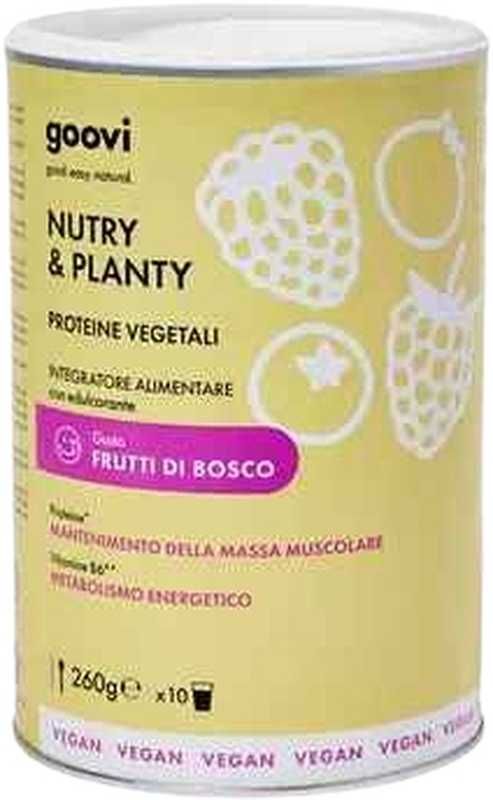 GOOVI NUTRY & PLANTY Protéine végétalienne Berries 260g GOOVI NUTRY & PLANTY Protéine végétalienne Berries 260g