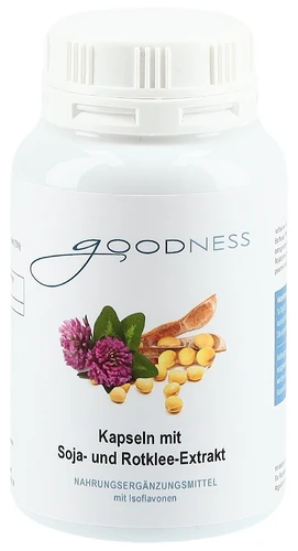 GOODNESS Gélules d'isoflavones de trèfle rouge de soja 440 mg 90 pièces