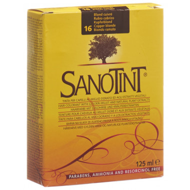 Sanotint couleur de cheveux 16 blond cuivré