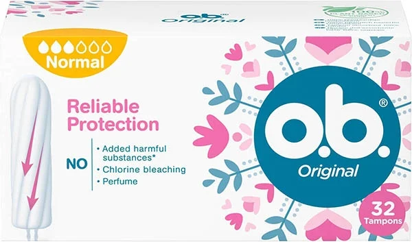 o.b.® Tampons Original Normal Carton de 32 pièces