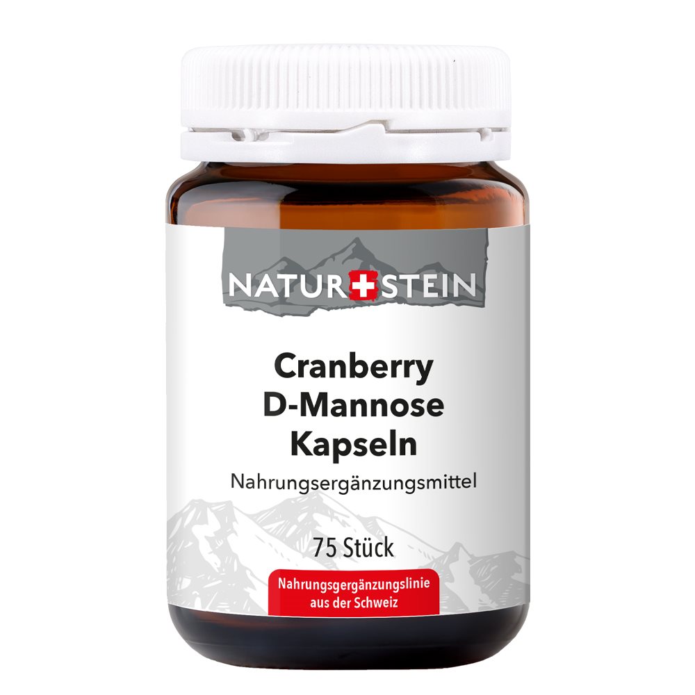 NATURSTEIN Cranberry D-Mannose Capsules en verre 75 pièces NATURSTEIN Cranberry D-Mannose Capsules en verre 75 pièces