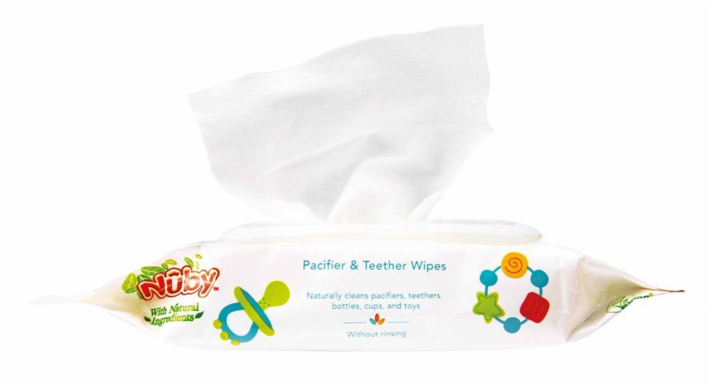 NUBY Citroganix lingettes nettoyantes sucette/jeu 48 pièces