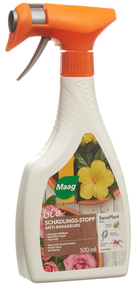 MAAG SanoPlant Spr contre les ravageurs Bio Fl 500ml MAAG SanoPlant Spr contre les ravageurs Bio Fl 500ml