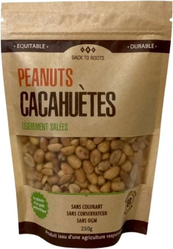 BACK TO ROOTS cacahuètes grillées lei salées 250g