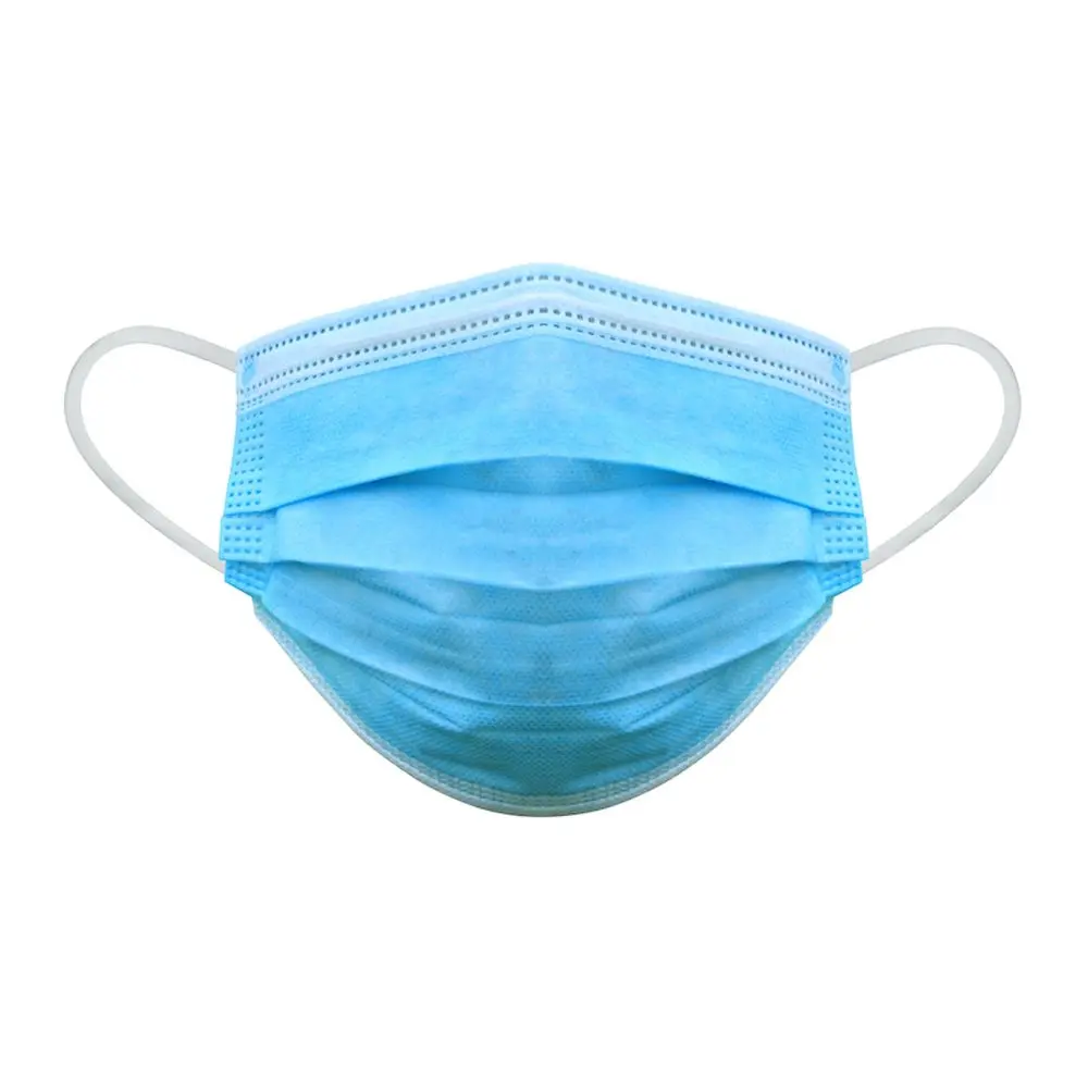 ABENA masque facial type IIR bleu 3 couches 50 pièces