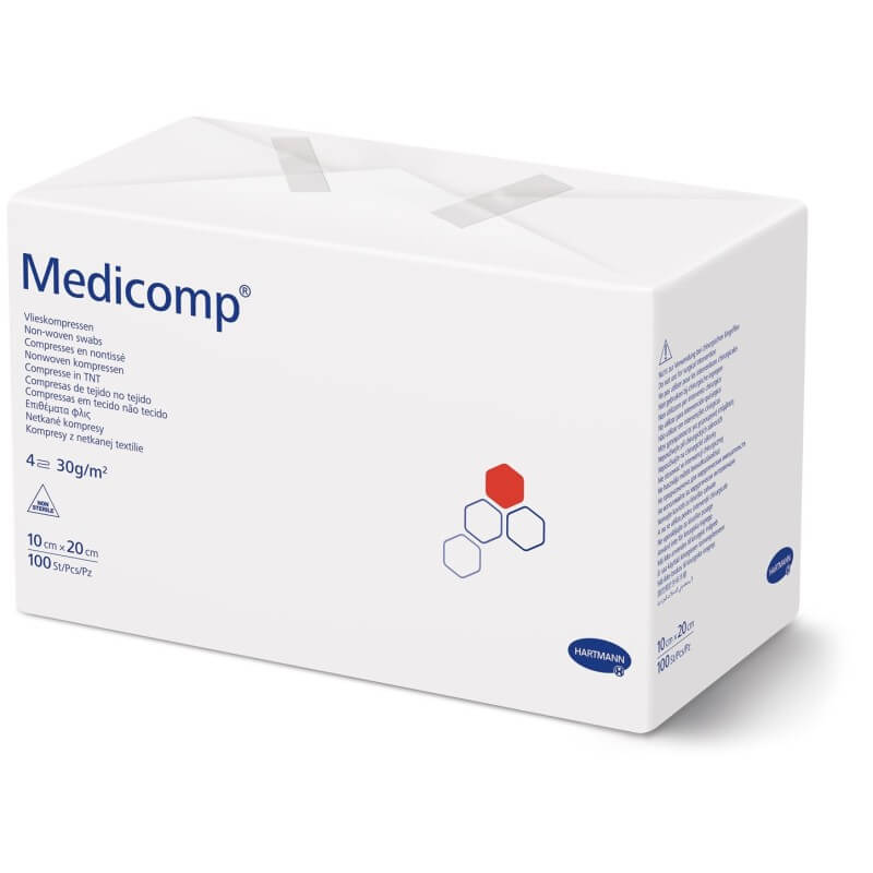 Medicomp 4 fois S30 10x20cm non stérile Btl 100 pièces