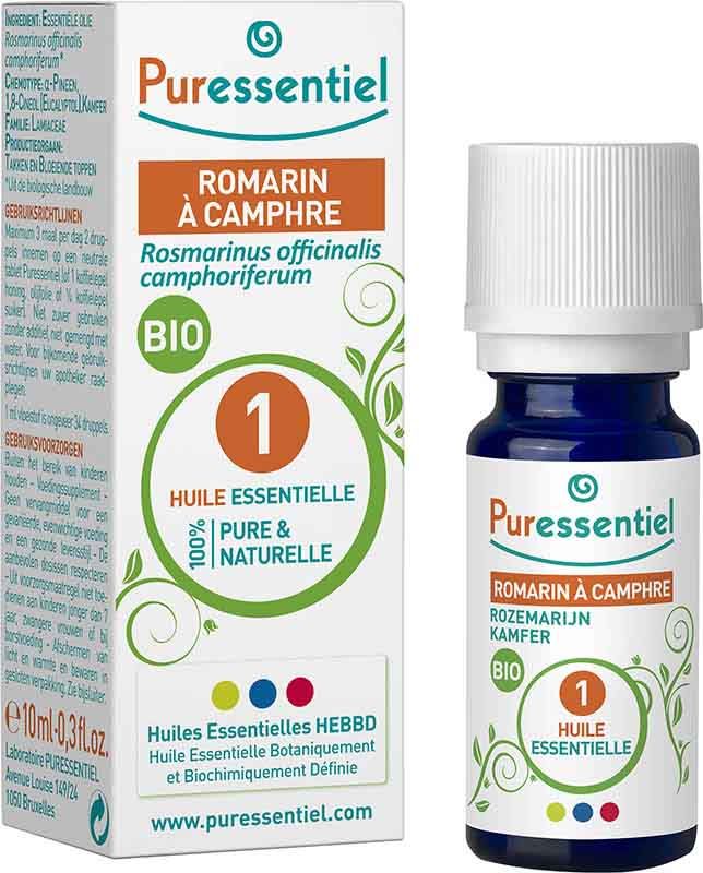 Puressentiel romarin à camphre éther/huile essentielle bio 10ml Puressentiel romarin à camphre éther/huile essentielle bio 10ml