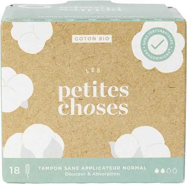 LES PETITES CHOSES Tampons normaux bio 18 pièces