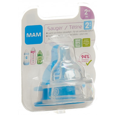 MAM Tétine 2 2+ mois 2 pièces