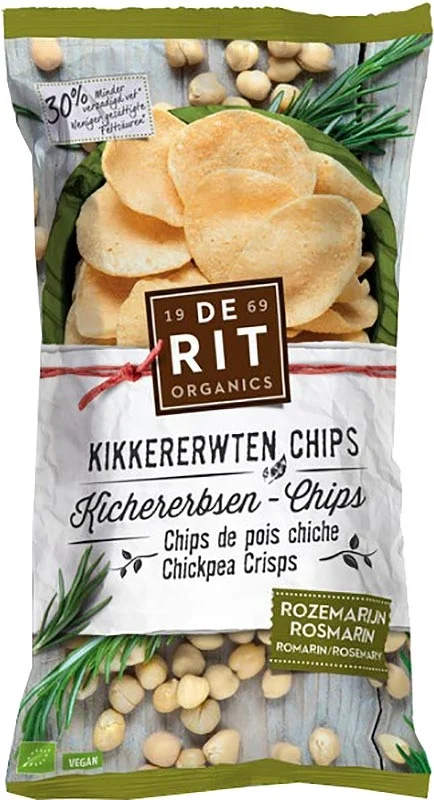 De Rit chips de pois chiches au romarin bio Btl 75g