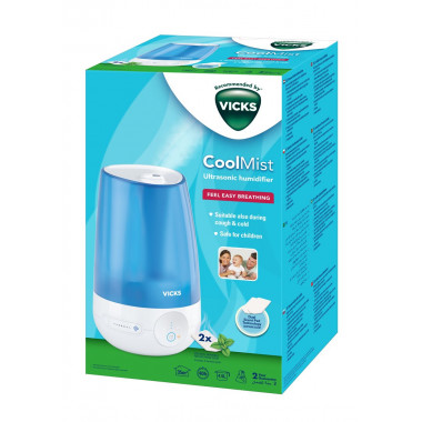 Vicks Mini humidificateur d'air froid à ultrasons VUL565E Vicks Mini humidificateur d'air froid à ultrasons VUL565E