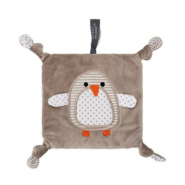 Fashy Coussin chauffant pingouin "Pia" 23x23cm Graines de colza Housse en peluche