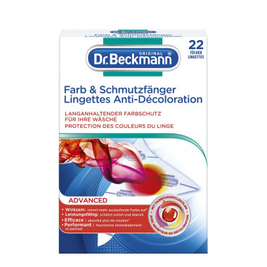 Beckmann Attrape-couleurs et saletés avec microfibres + molécules attrape-couleurs 22 pièces Beckmann Attrape-couleurs et saletés avec microfibres + molécules attrape-couleurs 22 pièces