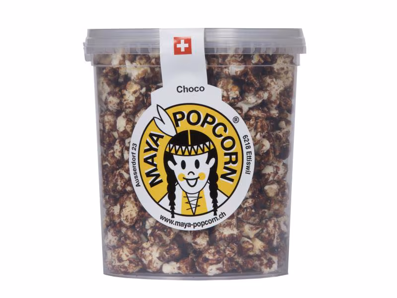 Boîte de pop-corn au chocolat MAYA, 100 g
