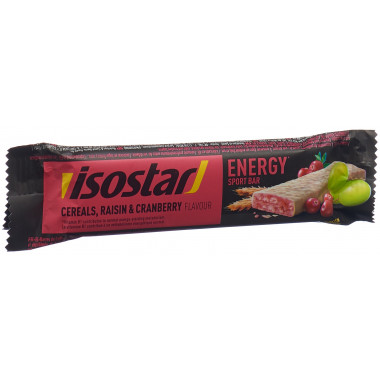 Barre énergétique Isostar à la cranberry 40g Barre énergétique Isostar à la cranberry 40g