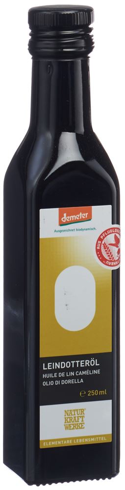 NATURKRAFTWERKE Huile de caméline vierge Demeter 250ml NATURKRAFTWERKE Huile de caméline vierge Demeter 250ml