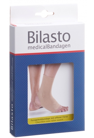 BILASTO Bandage pour cheville XL talon ouvert beige
