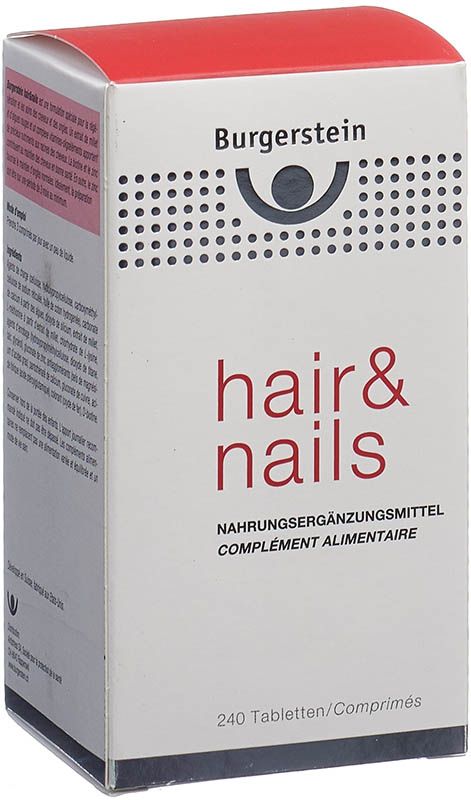 BURGERSTEIN Comprimés Hair & Nails 240 pièces BURGERSTEIN Comprimés Hair & Nails 240 pièces