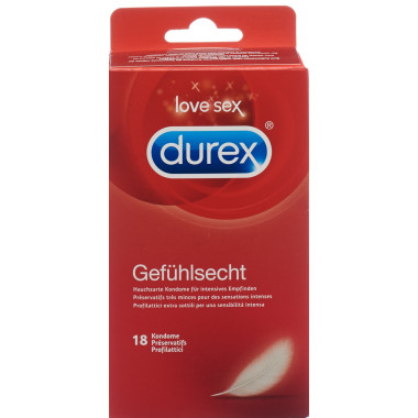 Préservatif Durex Sensibilité Classic 18 pièces Préservatif Durex Sensibilité Classic 18 pièces