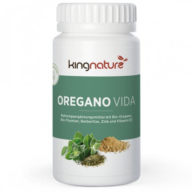 Kingnature Capsules d'origan Vida 614mg 60 pièces Kingnature Capsules d'origan Vida 614mg 60 pièces