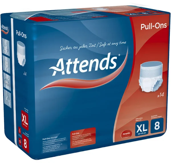 Attends Pull Ons 8 XL btl 14 pièces