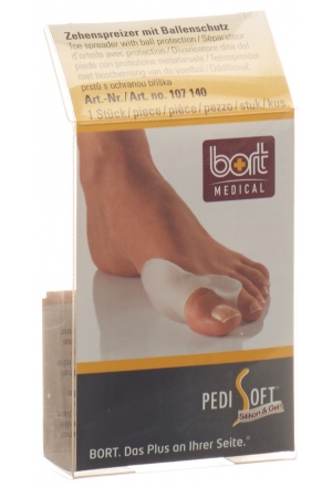 Bort PediSoft écarteur d'orteils avec protection de la plante du pied Bort PediSoft écarteur d'orteils avec protection de la plante du pied