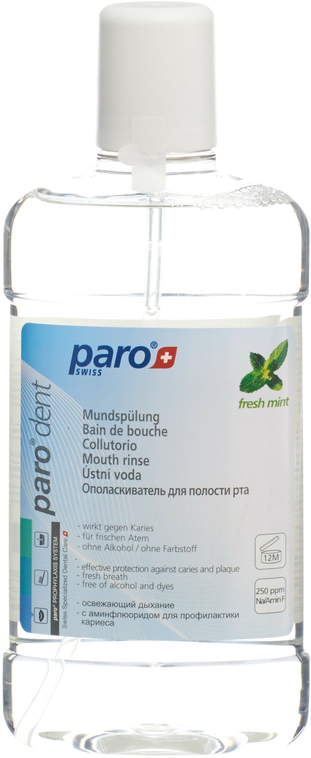 paro® DENT Rinçage dentaire au fluorure d'amines 500ml