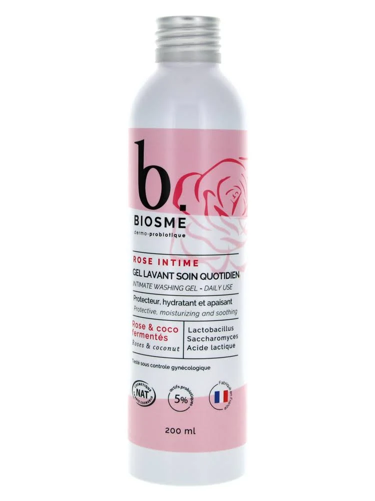 Biosme Gel lavant soin intime Rose protecteur avec probiotiques 200 ml Biosme Gel lavant soin intime Rose protecteur avec probiotiques 200 ml