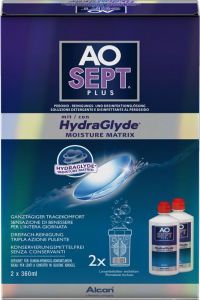 Aosept Plus avec HydraGlyde 2 x 360ml Aosept Plus avec HydraGlyde 2 x 360ml