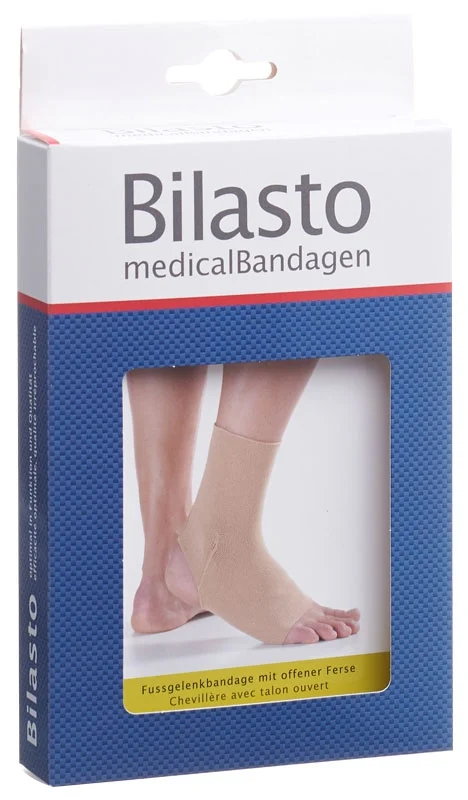 Bilasto bandage pour cheville XL talon ouvert noir beige