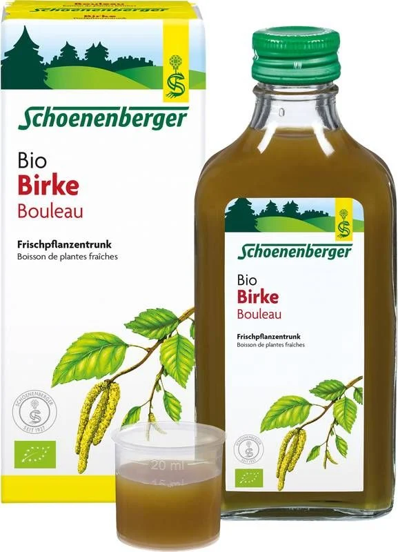 Schoenenberger Bouleau jus de plantes frais à boire bio 200ml