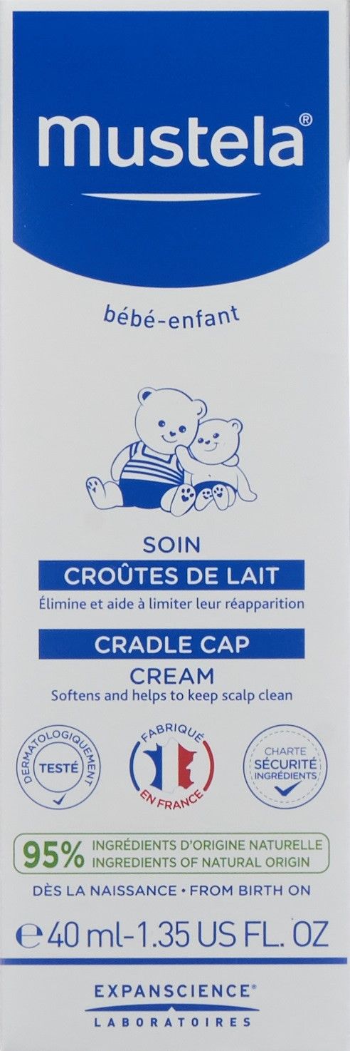 Mustela soin croûtes de lait 40 ml