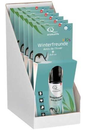 AROMALIFE Lavande Roll-on présentoir de comptoir BIO 6 pièces