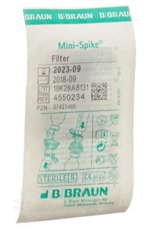 Canule de prélèvement Mini Spike Plus Multiple avec 2 filtres