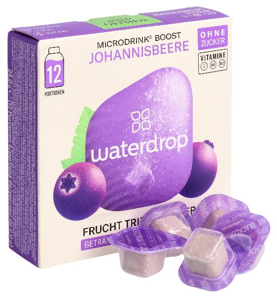 WATERDROP Microdrink groseille sans sucre boîte 24g WATERDROP Microdrink groseille sans sucre boîte 24g