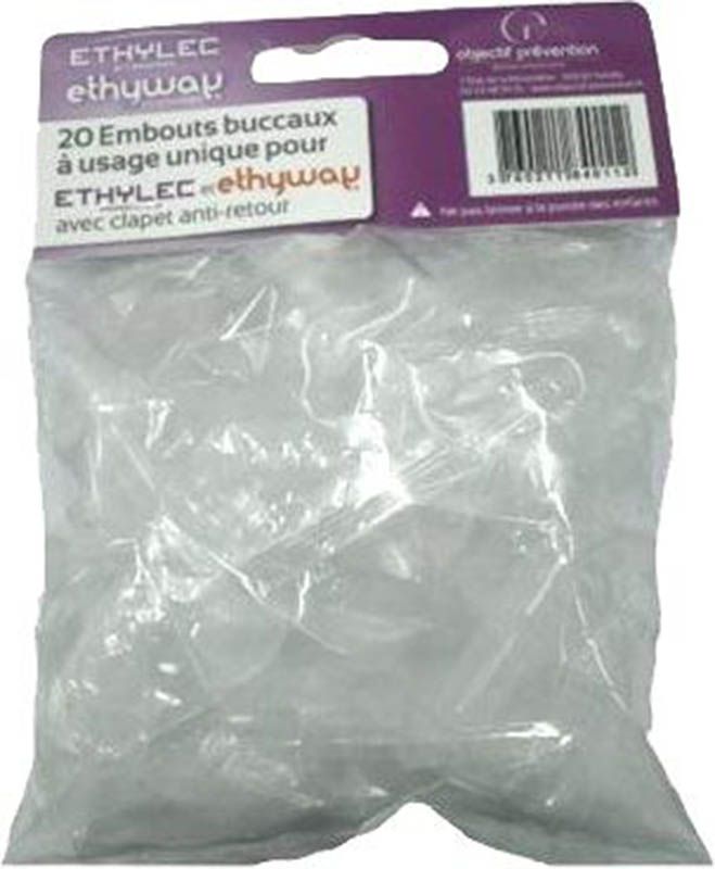 ETHYLEC Embout buccal éthylomètre électrique 20 pièces ETHYLEC Embout buccal éthylomètre électrique 20 pièces