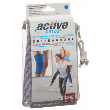 Bort ActiveColor genouillère L +37cm bleu Bort ActiveColor genouillère L +37cm bleu