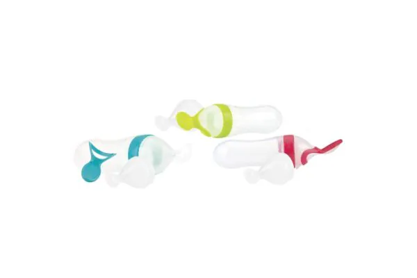 Nuby biberon cuillère à nourriture Squeeze Feeder avec 2 embouts XS+XL