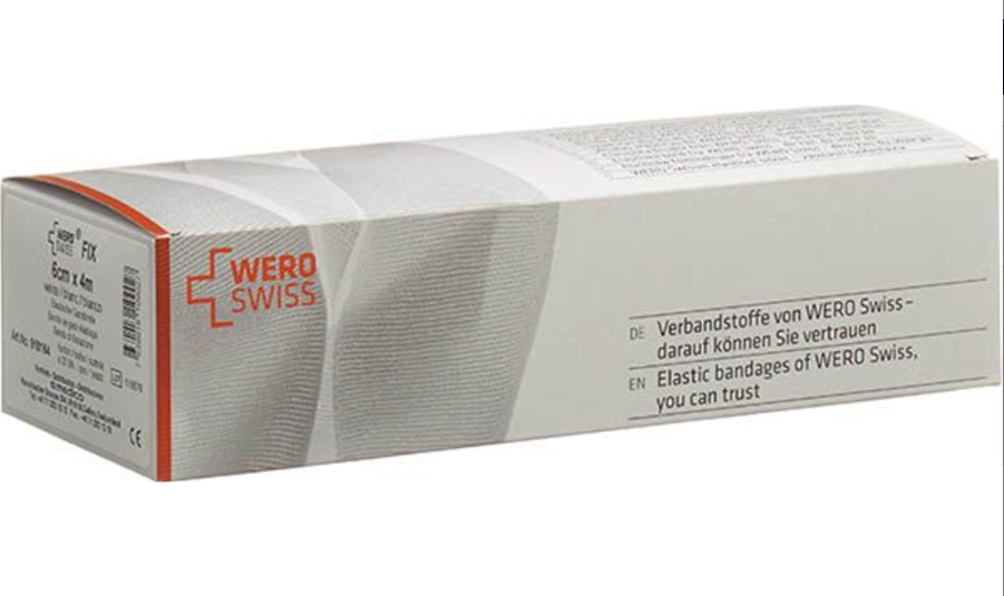 WERO SWISS Fix El bande de gaze 4mx6cm blanc 20 pièces