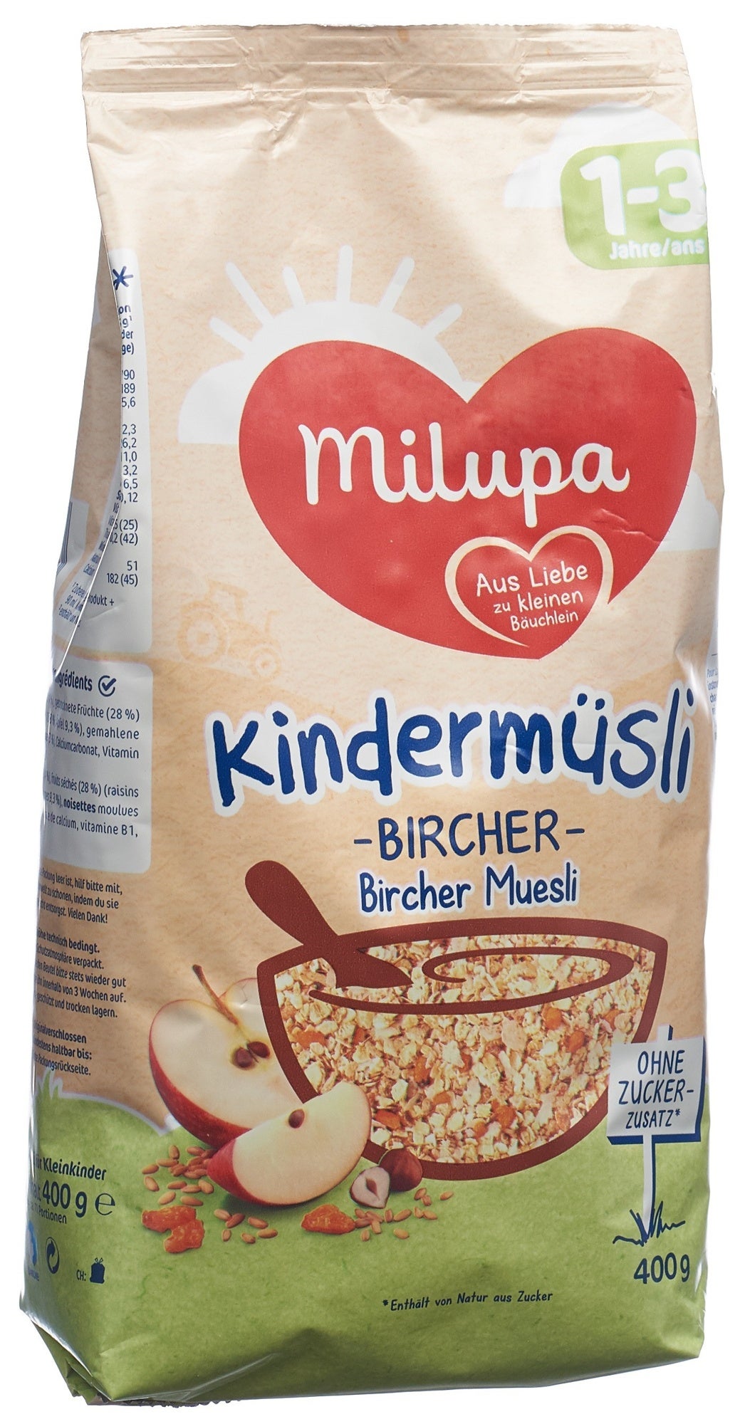 Milupa Kindermüsli tendre Bircher 400g