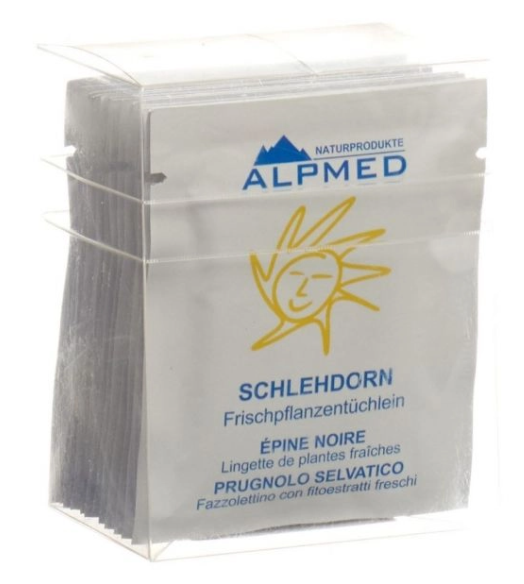 Alpmed Lingettes aux plantes fraîches Prunellier 13 pièces Alpmed Lingettes aux plantes fraîches Prunellier 13 pièces