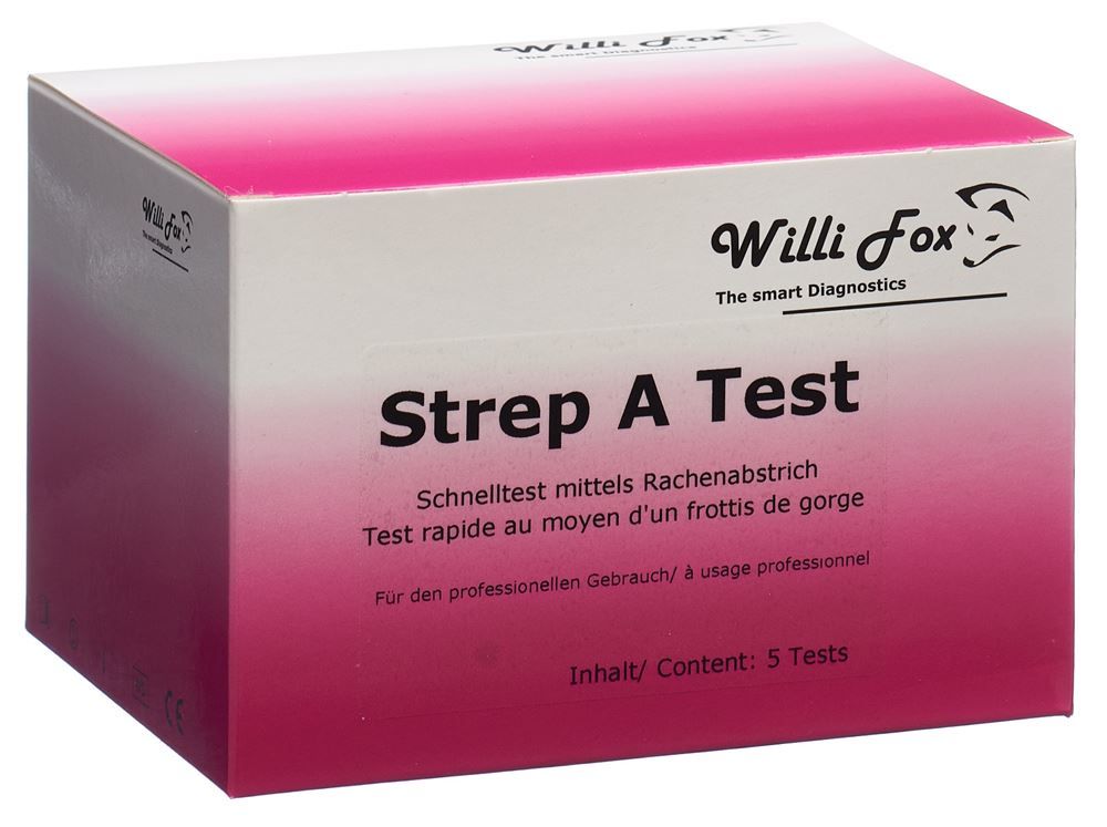 Willi Fox Strep A Test 5 pièces Willi Fox Strep A Test 5 pièces