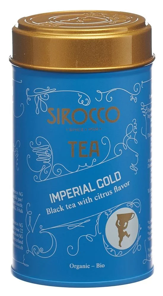 Sirocco Boîte à thé moyenne Or Impérial Ds 80g Sirocco Boîte à thé moyenne Or Impérial Ds 80g