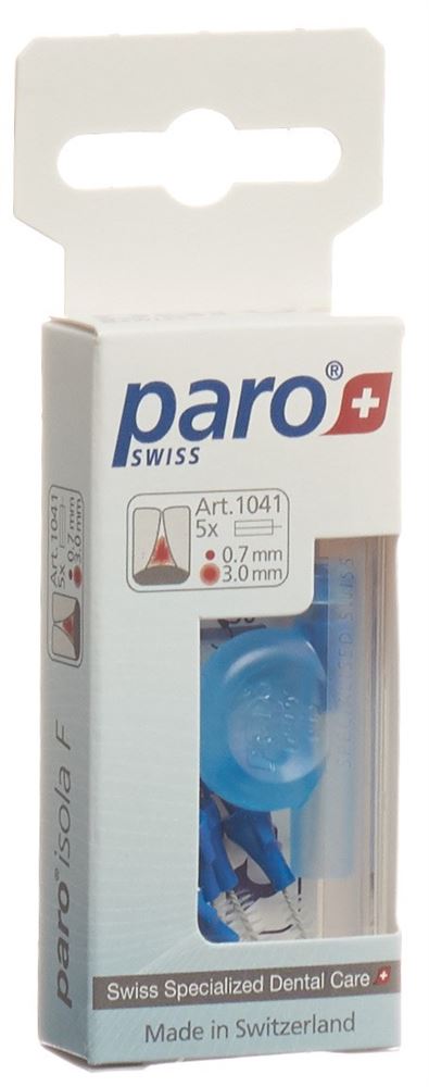 Paro Isola F 3mm x-fin bleu cyl 5 pièces Paro Isola F 3mm x-fin bleu cyl 5 pièces
