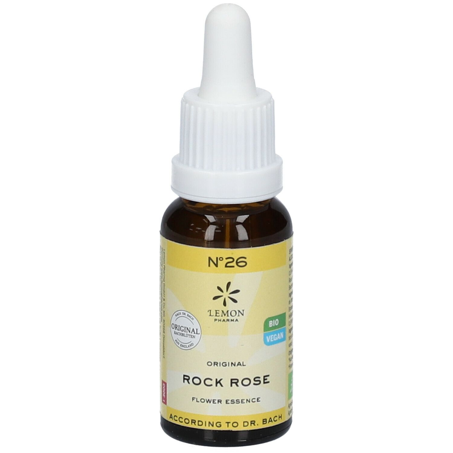 LEMON PHARMA Dr. Bach 26 Rock Rose Hélianthème commun 20ml LEMON PHARMA Dr. Bach 26 Rock Rose Hélianthème commun 20ml