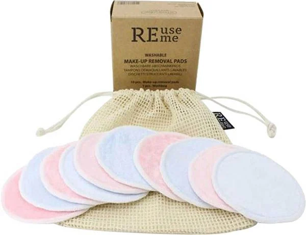 REUSEME Tampons démaquillants en bambou 10 pièces