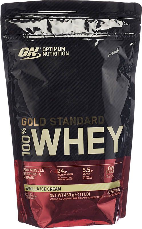 OPTIMUM 100% Whey Gold Standard Vanilla Ice Btl 450g